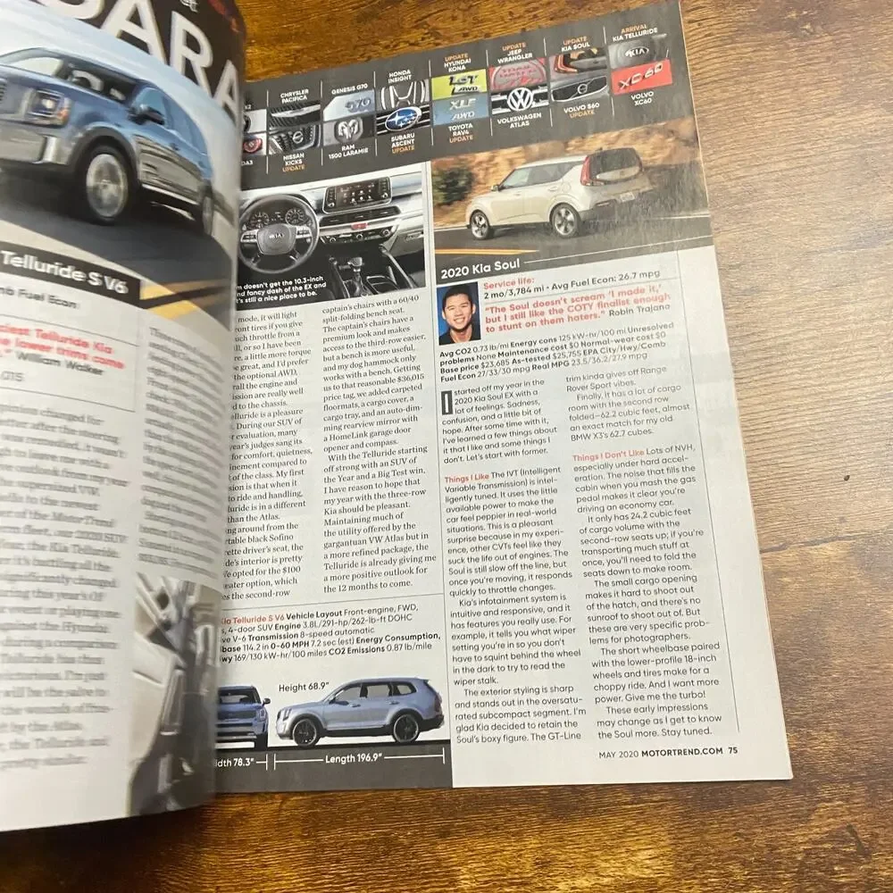 Motor Trend May, 2020 3-Row SUV Comparo, Taycan Turbo S